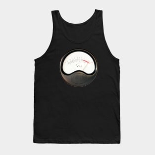 Vintage music studio equipment vu meter Tank Top